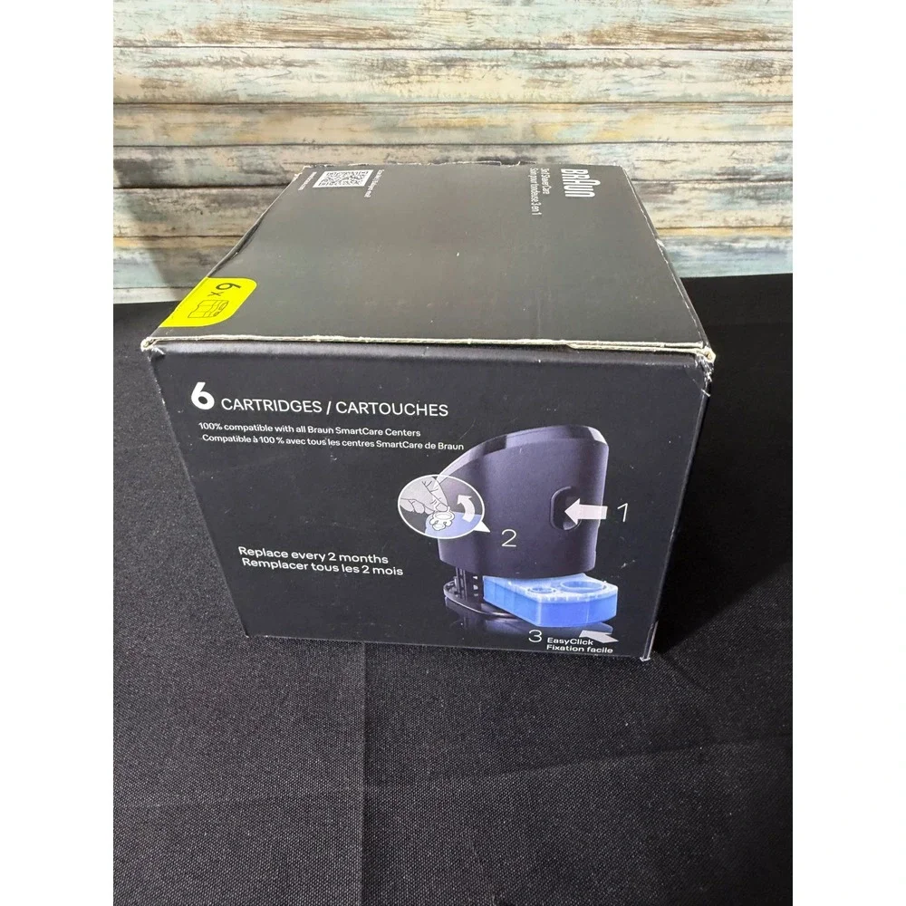 Braun 3in1 Shaver Care 6 Pack Blue New Lemon Fresh SmartCare Center Refills 5331
